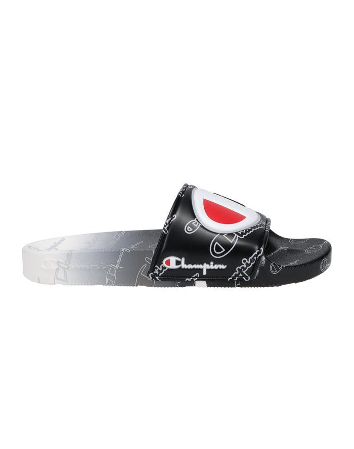 Champion Badslippers Dames - Zwart/Wit - Ipo Fade ( 609548-XCY )